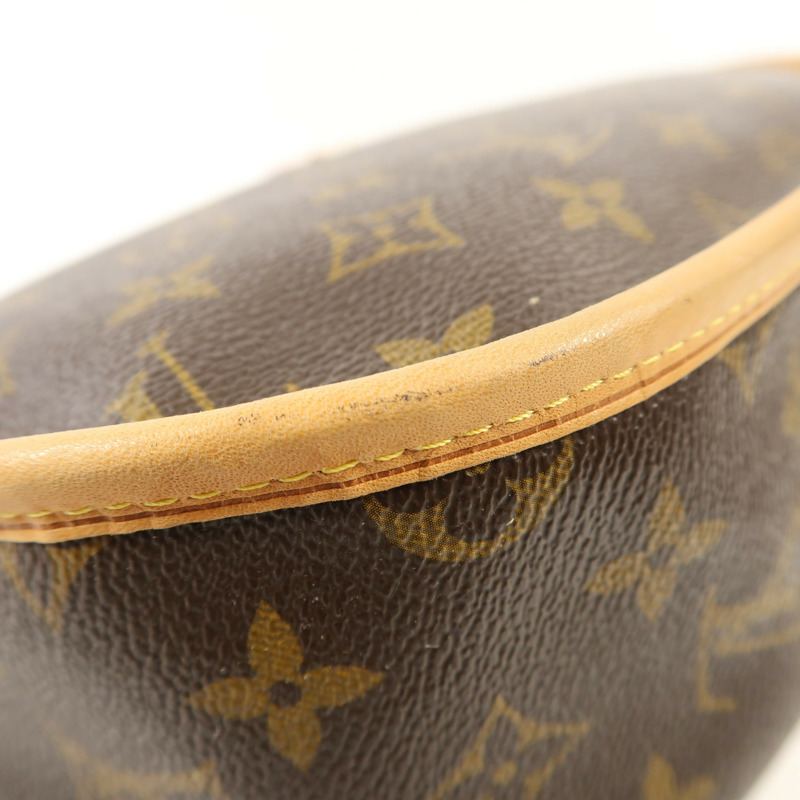 LOUIS VUITTON Monogram Menilmontant MM金扣肩背袋棕色-10