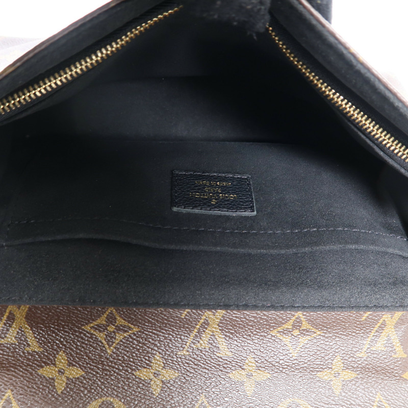 LOUIS VUITTON Monogram Saint Placide金扣肩背袋棕色/色-4