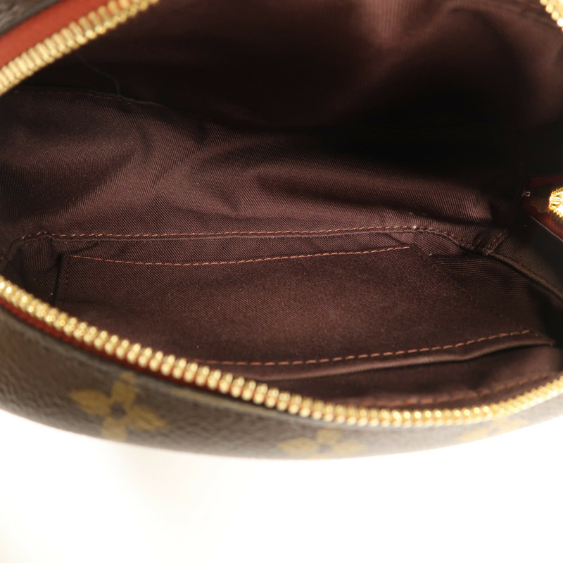 LOUIS VUITTON Monogram Deauville Mini金扣肩背袋棕色-4