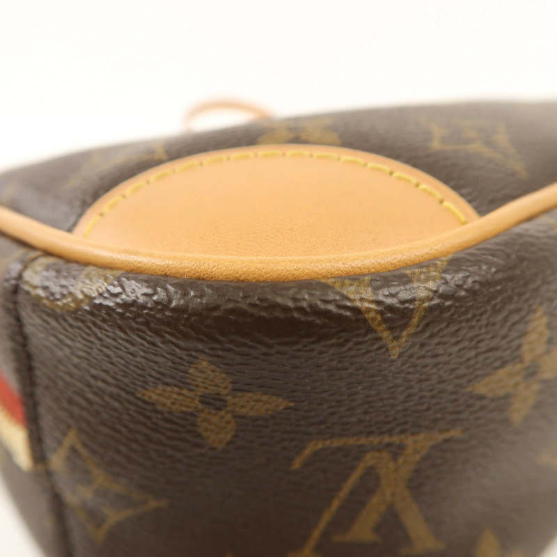 LOUIS VUITTON Monogram Deauville Mini金扣肩背袋棕色-12