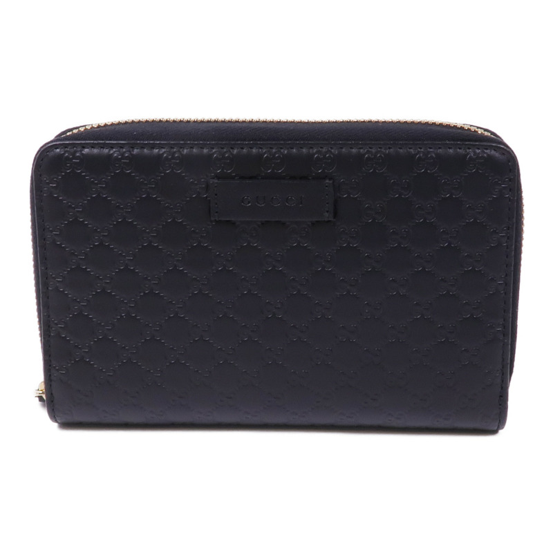 GUCCI 皮革Zipped Wallet金扣長錢包-0