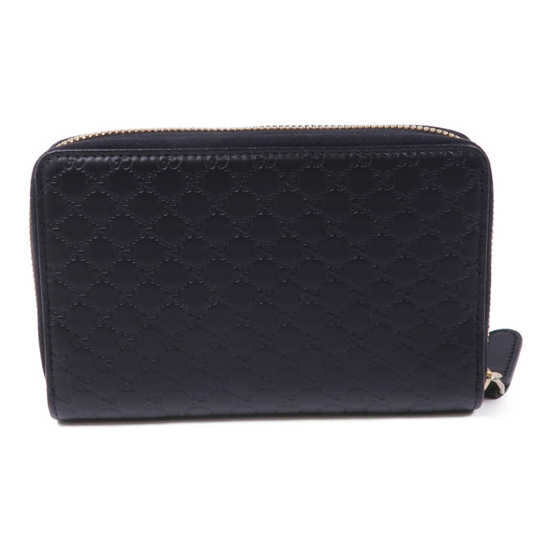 GUCCI 皮革Zipped Wallet金扣長錢包-1