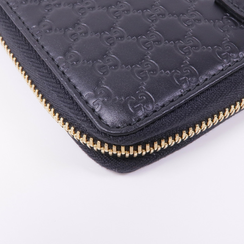 GUCCI 皮革Zipped Wallet金扣長錢包-7