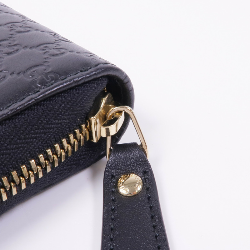 GUCCI 皮革Zipped Wallet金扣長錢包-9