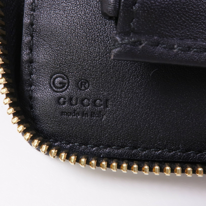 GUCCI 皮革Zipped Wallet金扣長錢包-12