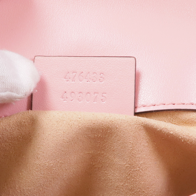 GUCCI 牛皮皮革Marmont Mini銀扣鏈帶肩背袋-12