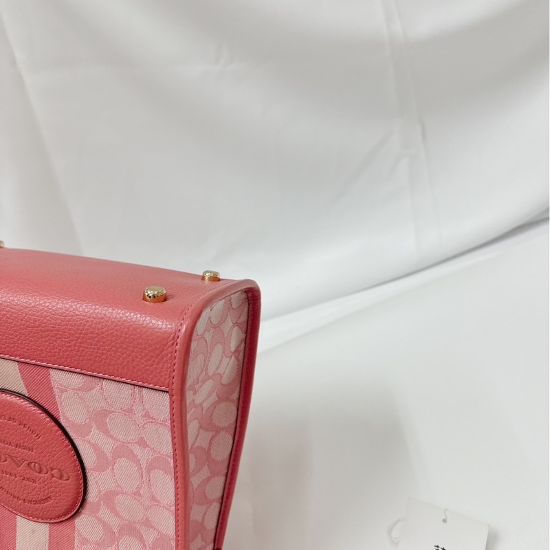 莉亞精品♡Coach粉色小托特包 二手美包-8