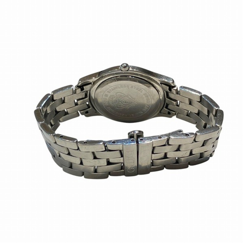 Gucci 5500M 石英手錶,銀色錶盤,日期顯示,男士-5