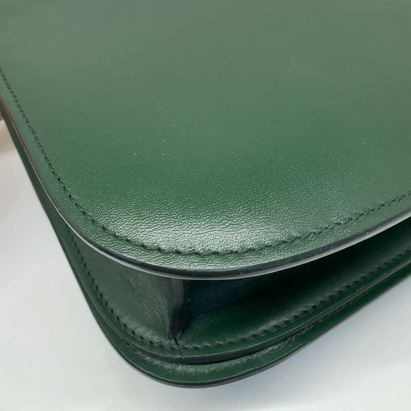 Celine box 中號 亞馬遜綠 肩背包 斜背包-8