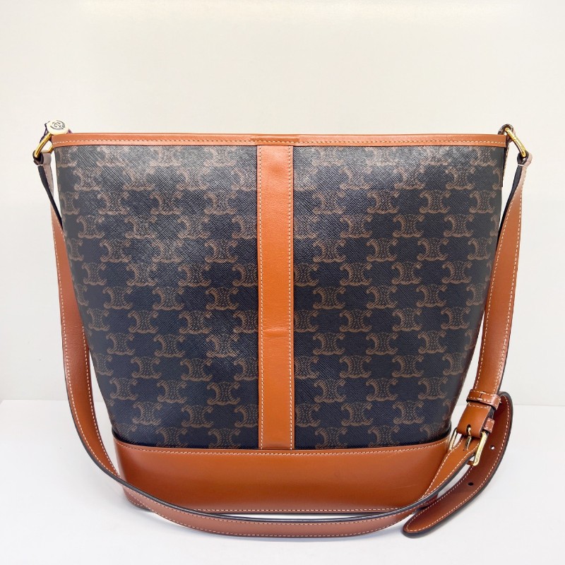 Celine 中號標誌印花桶包 肩背包 斜背包-0