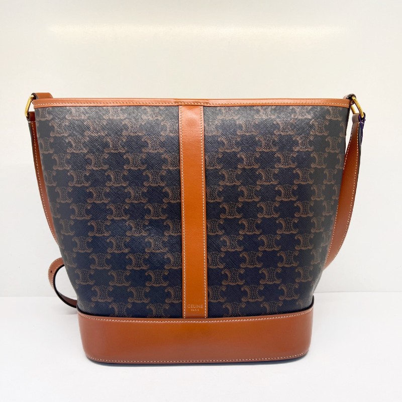 Celine 中號標誌印花桶包 肩背包 斜背包-1