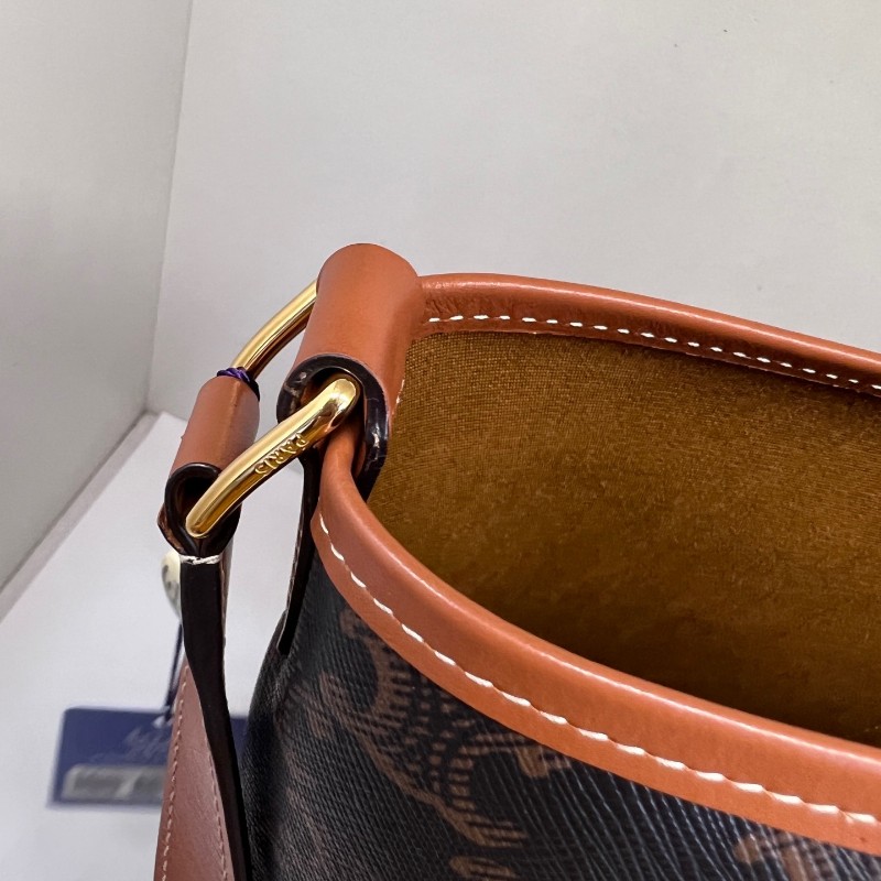 Celine 中號標誌印花桶包 肩背包 斜背包-5