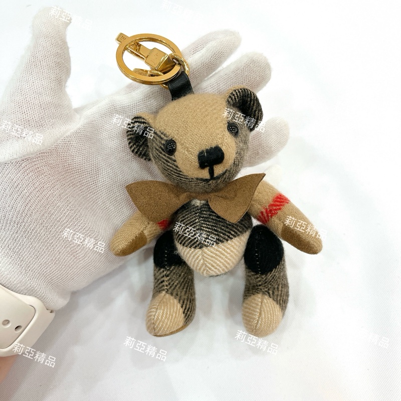 莉亞精品♡Burberry 蝴蝶結小熊 九新美品-1
