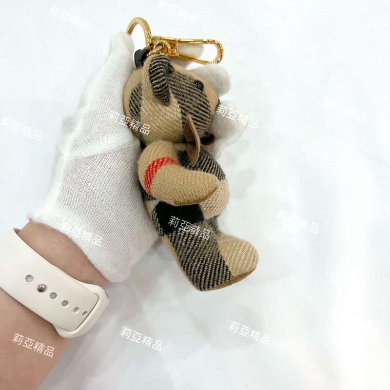 莉亞精品♡Burberry 蝴蝶結小熊 九新美品-4