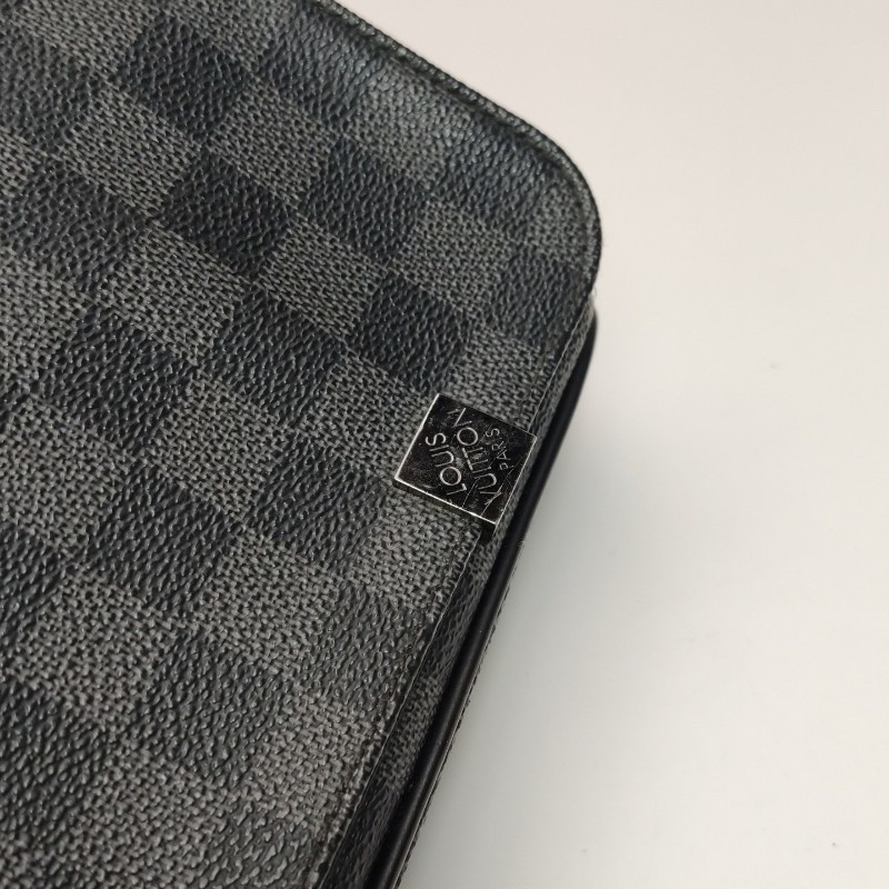 Louis Vuitton N41029 DISTRICT 黑色棋盤格肩背包 斜背包-10