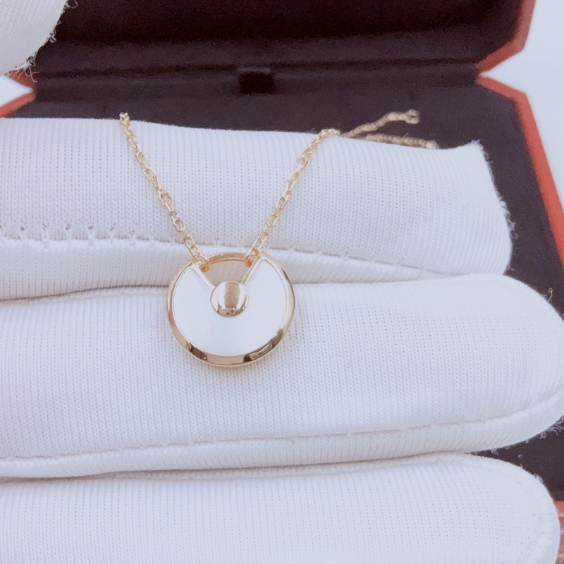 Cartier AMULETTE DE CARTIER 白貝母平安扣 護身符-5