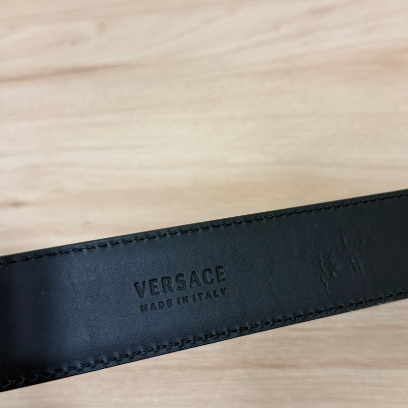 VERSACE 范思哲 梅杜莎 金屬橢圓 皮帶 男女皆可-10