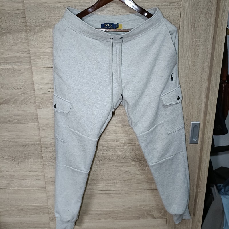 Polo Ralph Lauren RL 米白 工裝 大口袋 棉褲 縮口褲 男S-0