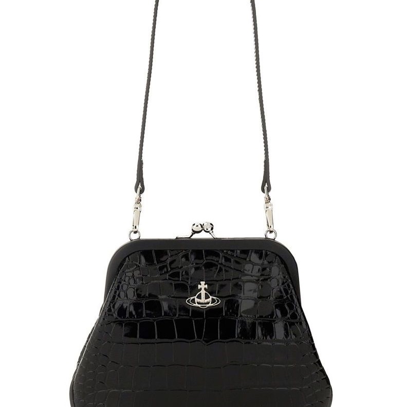 Vivienne Westwood 西太后 壓紋 手提包23*18cm-4