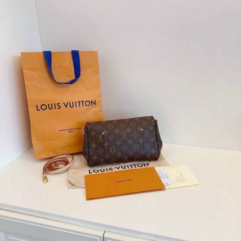 LV 路易威登 favorite 摯愛老花 肩背包手提包 中號 19年 🈶購鉦-2