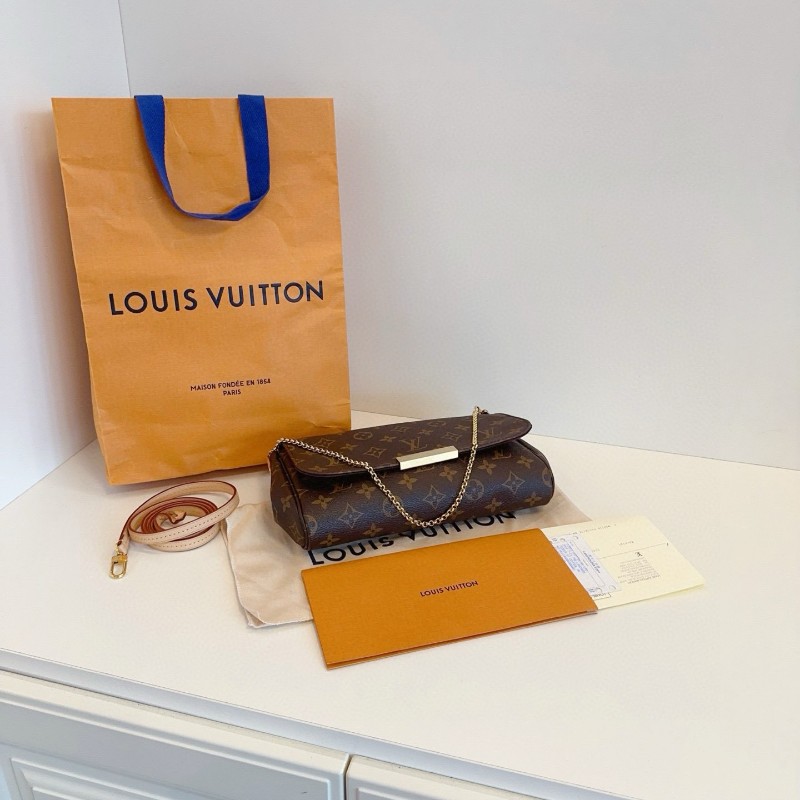 LV 路易威登 favorite 摯愛老花 肩背包手提包 中號 19年 🈶購鉦-3