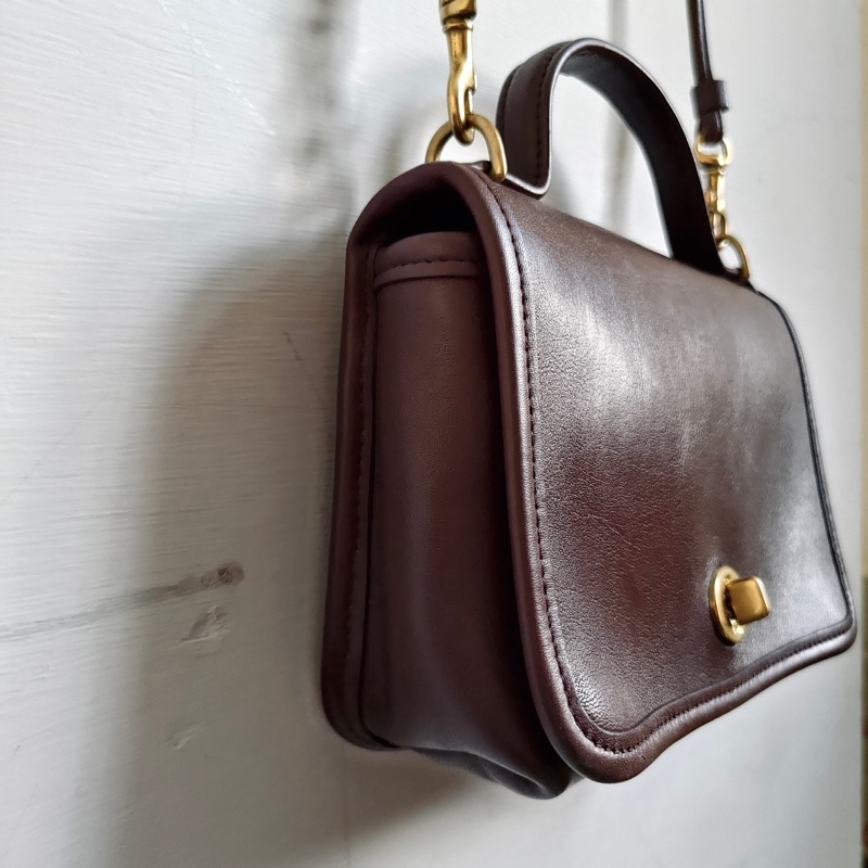 美製老品 #COACH 迷你小方包 暗紫色 / 古典 / 老包 / VTG / mini-1