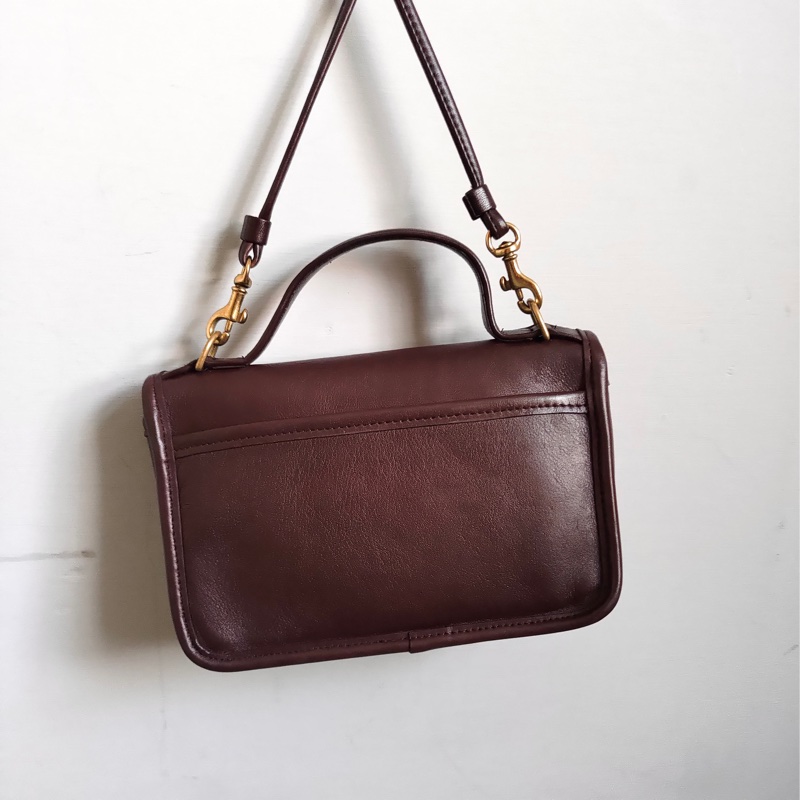 美製老品 #COACH 迷你小方包 暗紫色 / 古典 / 老包 / VTG / mini-2