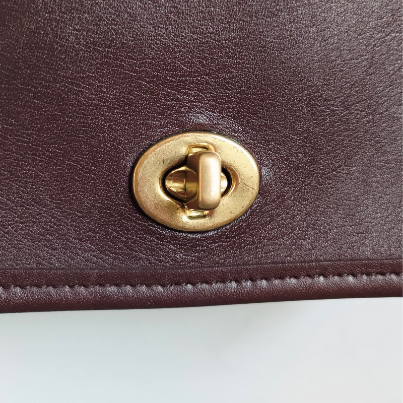 美製老品 #COACH 迷你小方包 暗紫色 / 古典 / 老包 / VTG / mini-3