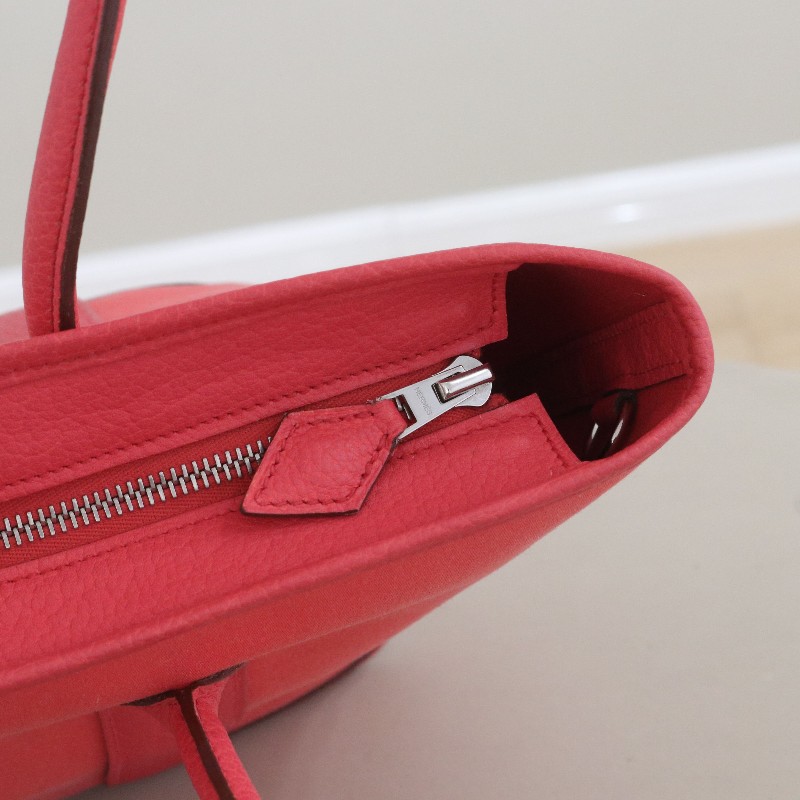 Hermes愛馬仕Garden party長柄花園包 帆布拼皮 框N刻-6