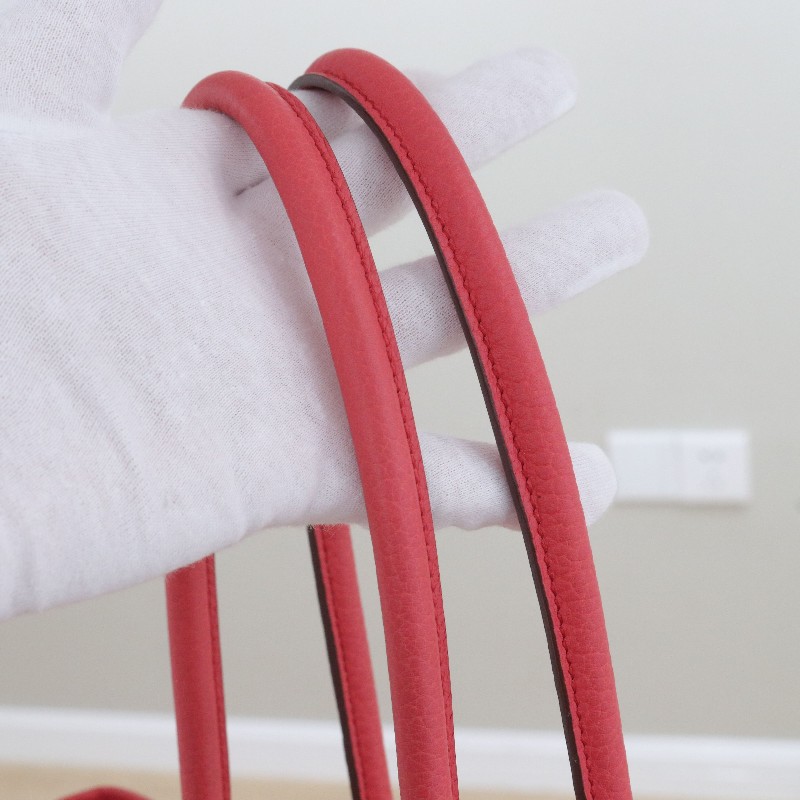 Hermes愛馬仕Garden party長柄花園包 帆布拼皮 框N刻-7