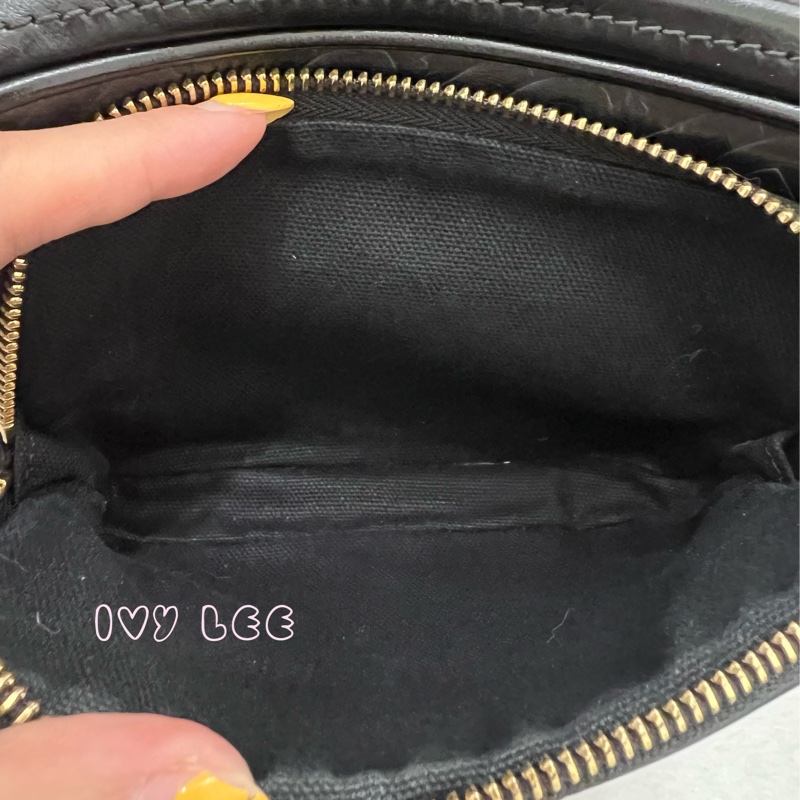 BURBERRY 8015241 Tb 包 Monogram 金鏈條 相機包 肩背包 皮革 經典黑 正品 二手精品-9