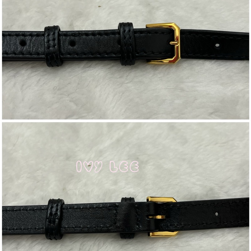 BURBERRY 8015241 Tb 包 Monogram 金鏈條 相機包 肩背包 皮革 經典黑 正品 二手精品-13