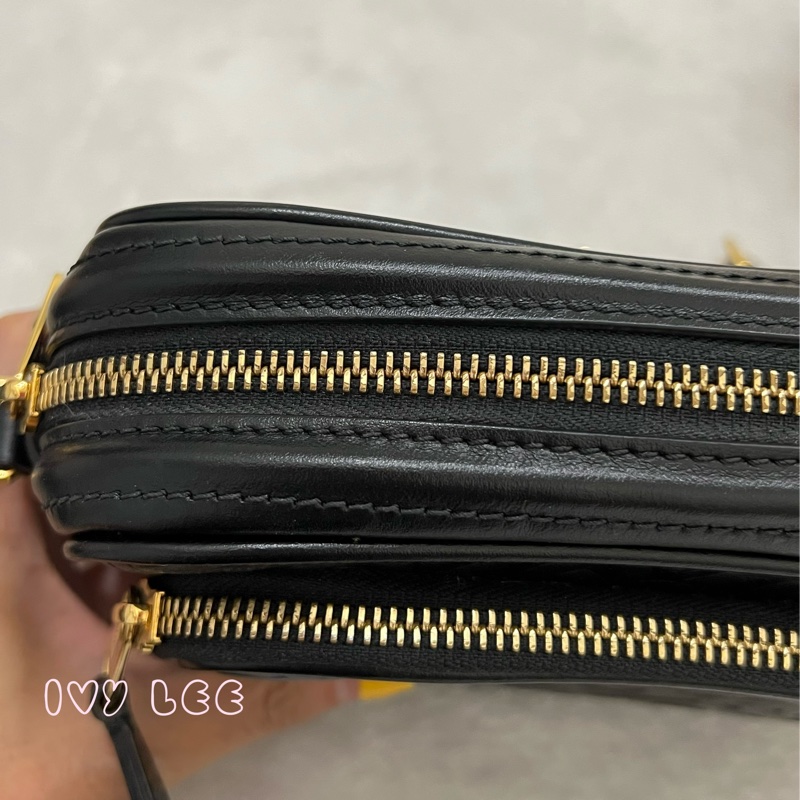BURBERRY 8015241 Tb 包 Monogram 金鏈條 相機包 肩背包 皮革 經典黑 正品 二手精品-23