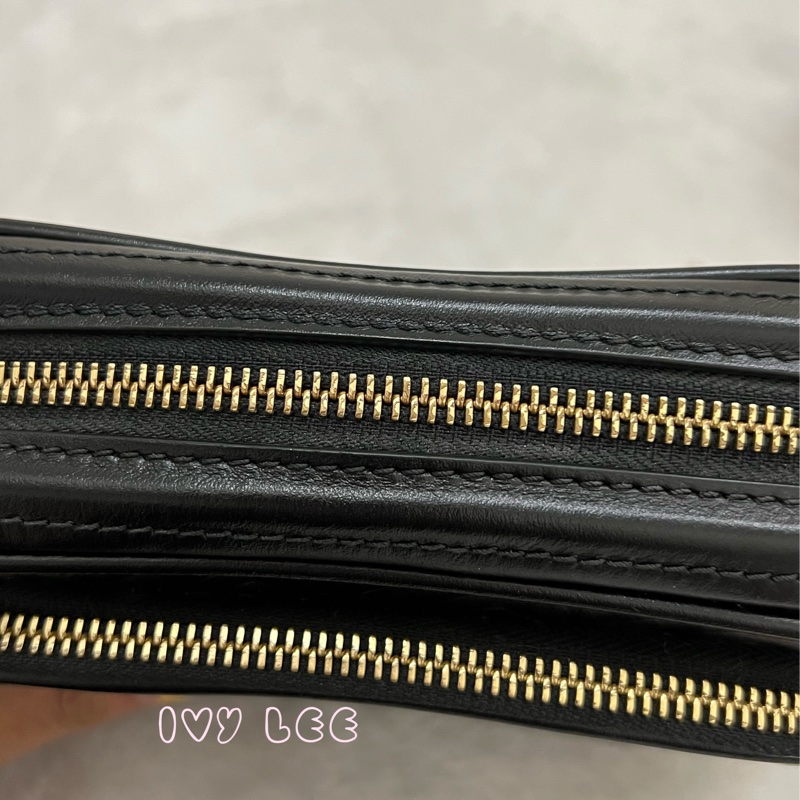 BURBERRY 8015241 Tb 包 Monogram 金鏈條 相機包 肩背包 皮革 經典黑 正品 二手精品-24