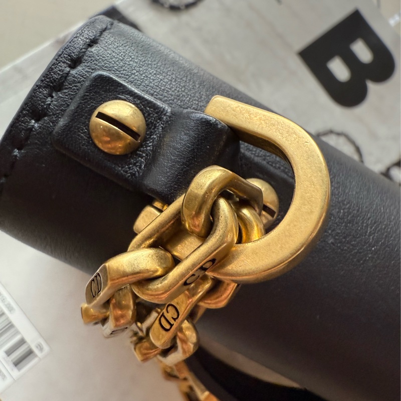 Dior 黑色 mini J’Adior 鏈條包手拿包-15