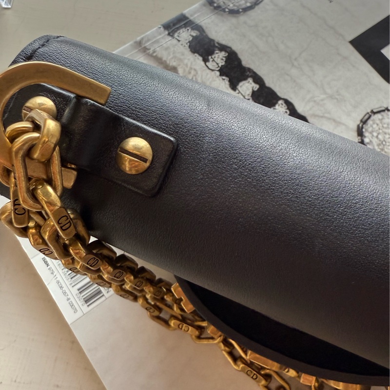 Dior 黑色 mini J’Adior 鏈條包手拿包-17