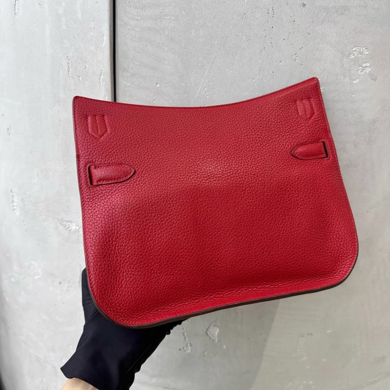 99新 愛馬仕 JYPSIERE 吉普賽28 紅色s銀扣 Q刻 togo 配件 防塵 肩帶-2