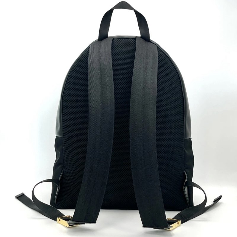 FENDI 小怪獸黑金眼睛後背包 32*40*12 98新-5