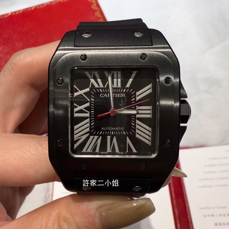 Cartier 卡地亞 Santos 100 so black #3774-0