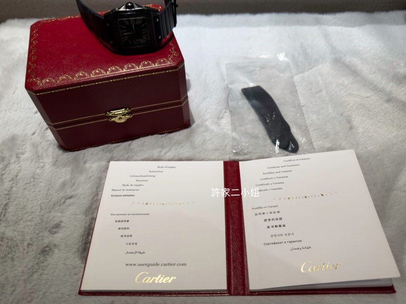 Cartier 卡地亞 Santos 100 so black #3774-4