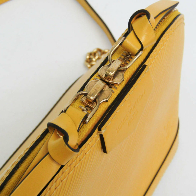 Louis Vuitton Epi Alma MINI M53119 女士單肩包 檸檬黃-9