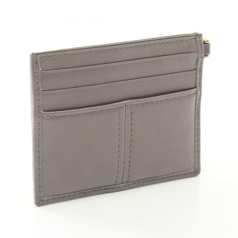 PRADA SOFT LUX 卡夾 1MC0252CYRF0116 皮革 灰色 全新 女款-1