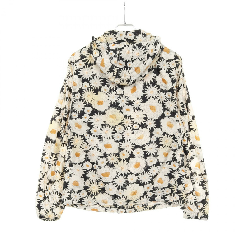 BURBERRY 雛菊印花拉鍊連帽衫 4069732 尼龍 黑色 米色 #46 男款-1