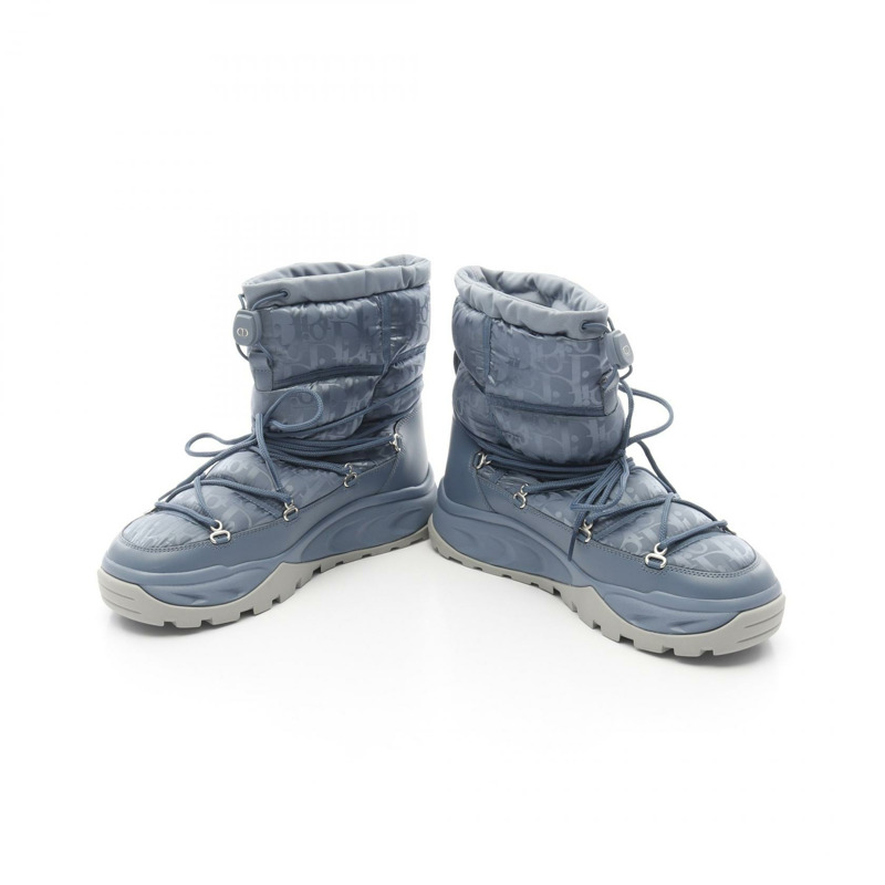 Christian Dior Oblique 男士尼龍藍色短靴 #41 二手-2