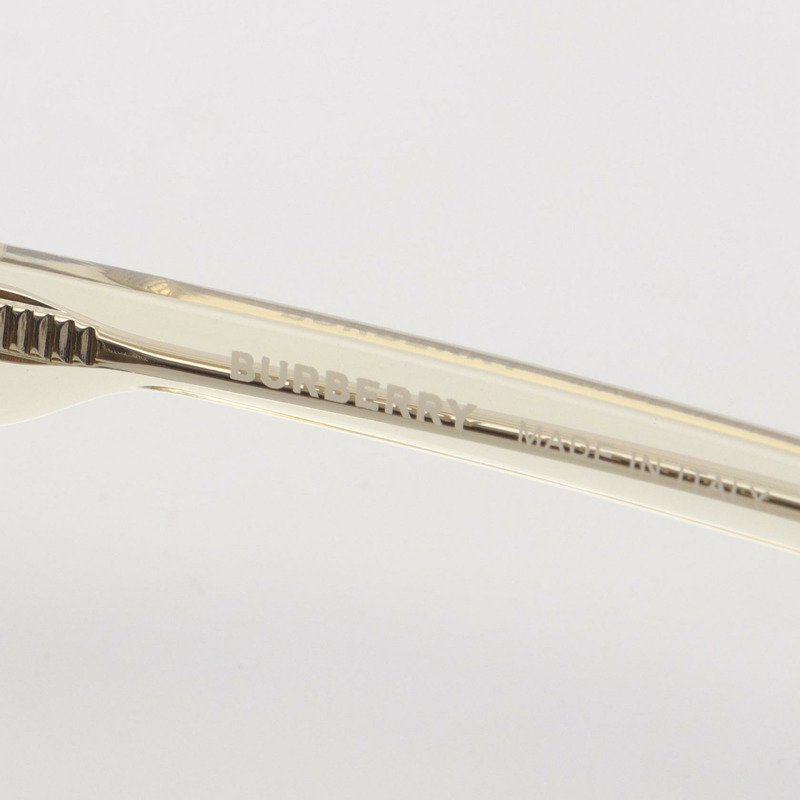 博柏利 Nova Check 太陽眼鏡,塑膠透明黑色,二手女款-4