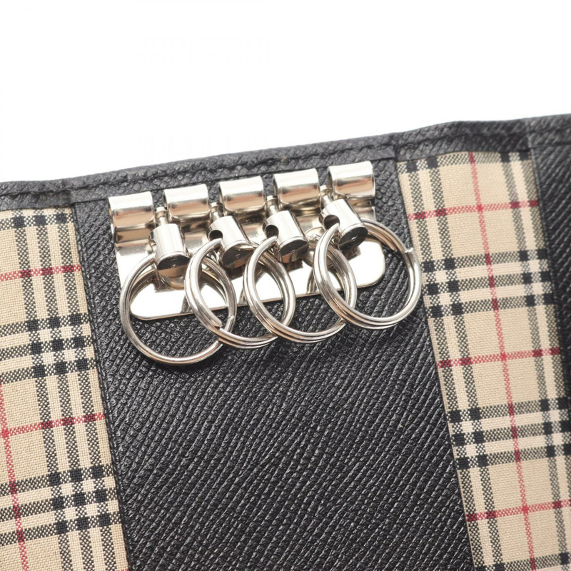 BURBERRY 黑色真皮鑰匙圈套,二手,男女通用-7