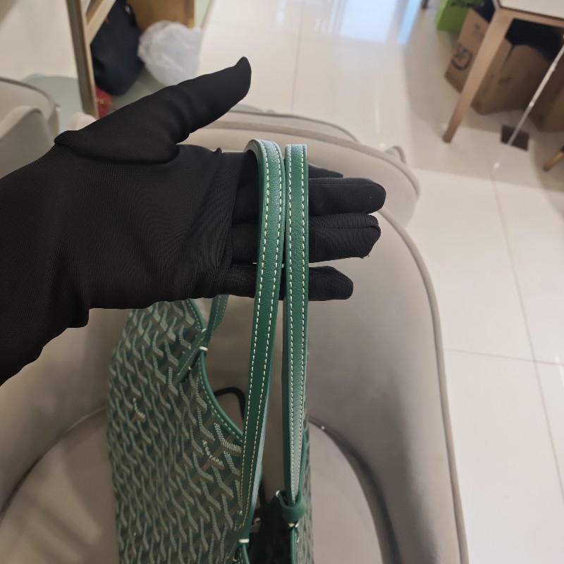 Goyard 綠色老花子母購物袋 中號 肩背包-23