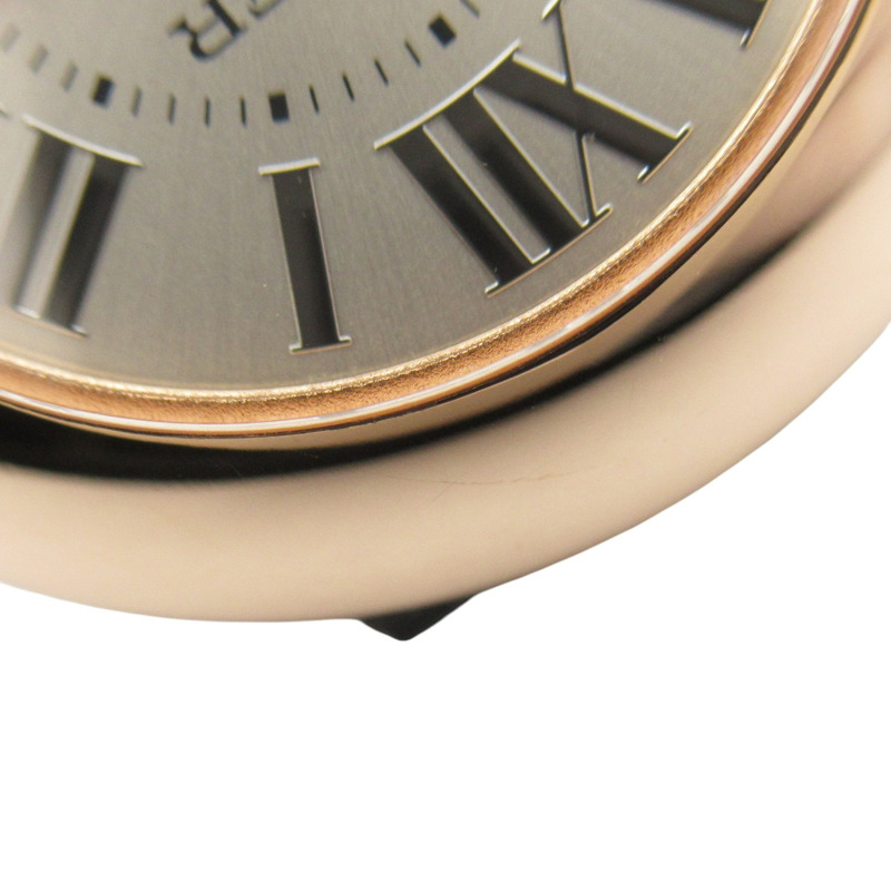 銀色 錶盤 18K玫瑰金 Ballon Blanc De Cartier 腕錶 WGBL0002-8