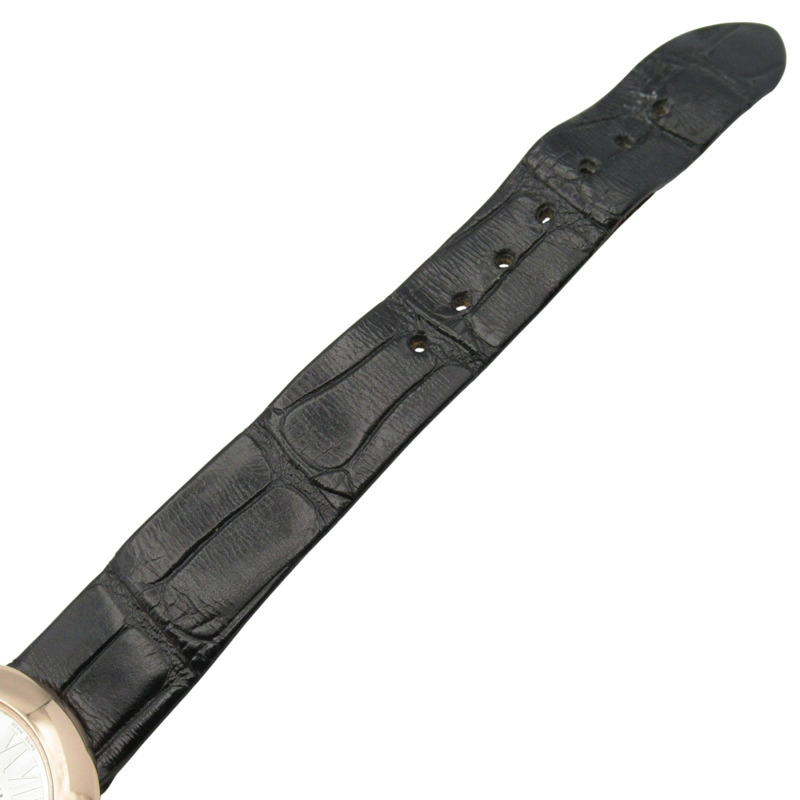 銀色 錶盤 18K玫瑰金 Ballon Blanc De Cartier 腕錶 WGBL0002-14
