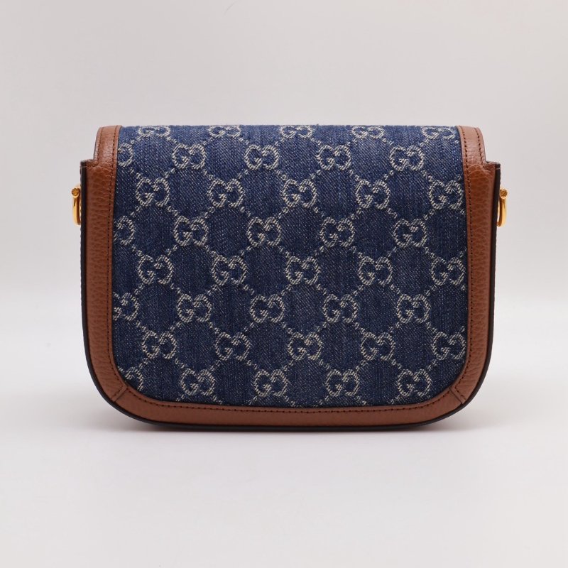 GUCCI Horsebit 1955馬銜釦馬鞍包 - mini牛仔-2